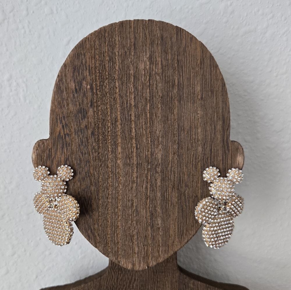 Mickey Mouse Pavé Statement Earrings - Picture 16 of 16